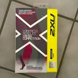2XU Striped run compression socks Women Medium